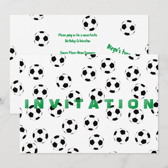 Soccer by The Happy Juul Company Invitation (Front/Back)