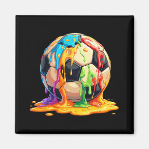 Soccer Byll Color Cream Drip Youth Drip Soccer For Magnet