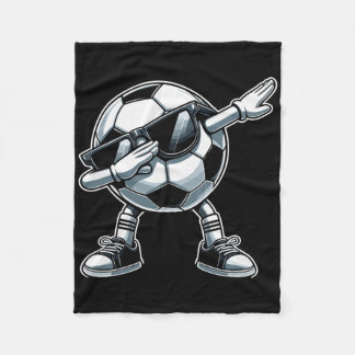Soccer Byll Dabbing Funny Sports Player Soccer  Fleece Blanket