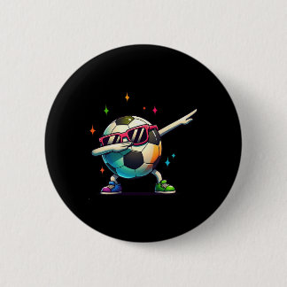 Soccer Byll Dabbing Sungles Soccer Player Kids Boy Button