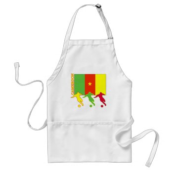 Soccer Cameroon Adult Apron by nitsupak at Zazzle