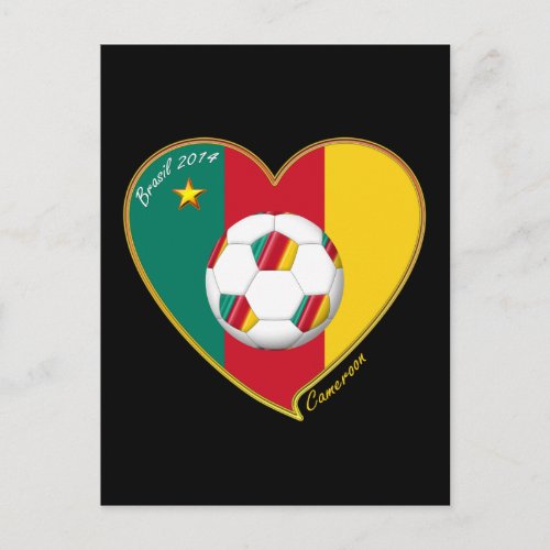 Soccer CAMEROON FOOTBALL Team Ftbol de Camern Postcard