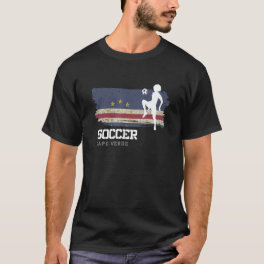 Soccer Cape Verde Flag Football Womens Soccer Girl T-Shirt