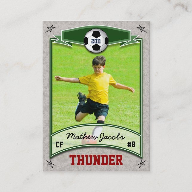 Soccer Card (Front)