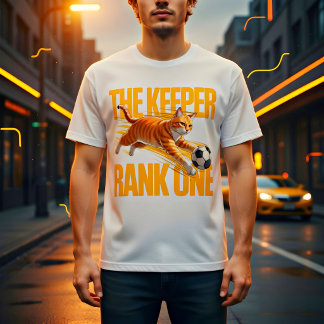 Soccer Cat Goalkeeper – Cute Funny Gift Tri-Blend Shirt