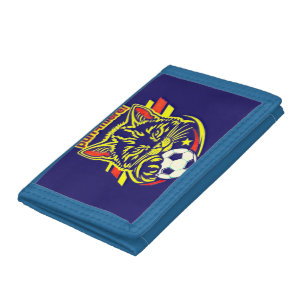 Soccer Cat graphic Tri-fold Wallet