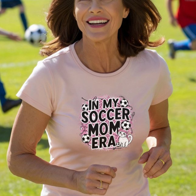 Soccer Cat Mom Era  T-Shirt (Soccer Mom Era T-Shirt - Perfect for Cat-Loving Soccer Moms!)