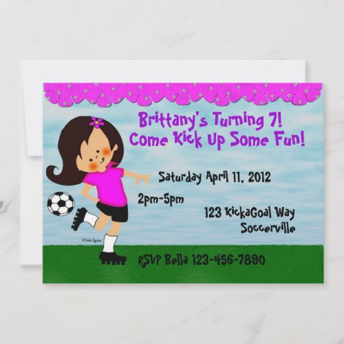Soccer Celebration Invitation