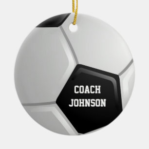 Soccer Ceramic Ornament