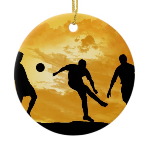 Soccer Ceramic Ornament