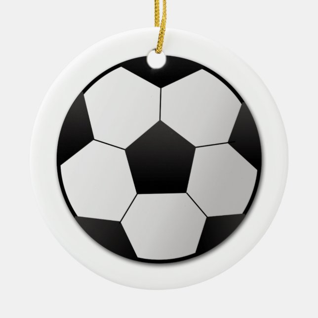 Soccer Ceramic Ornament (Front)
