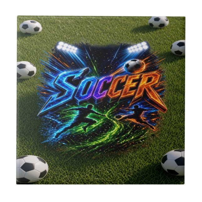 Soccer Ceramic Tile (Front)