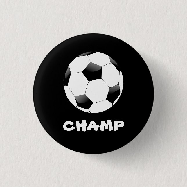 Soccer Champ Badge Button (Front)