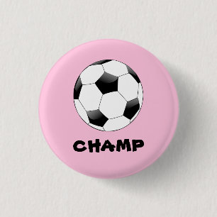 Soccer Champ Badge Button