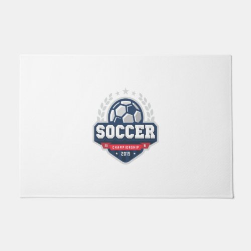 soccer championship doormat