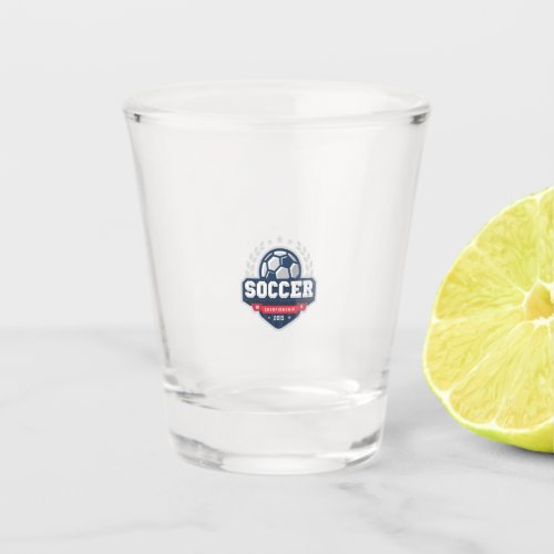 soccer championship shot glass