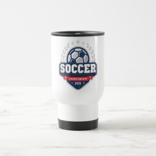 soccer championship travel mug