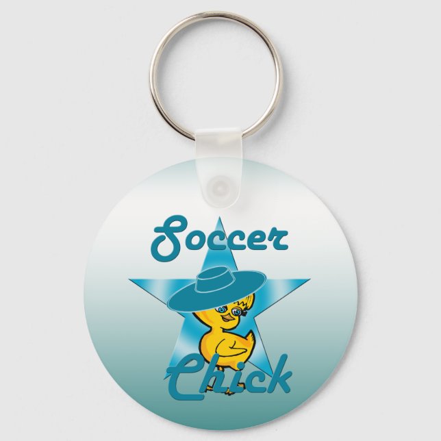 Soccer Chick #7 Keychain (Front)