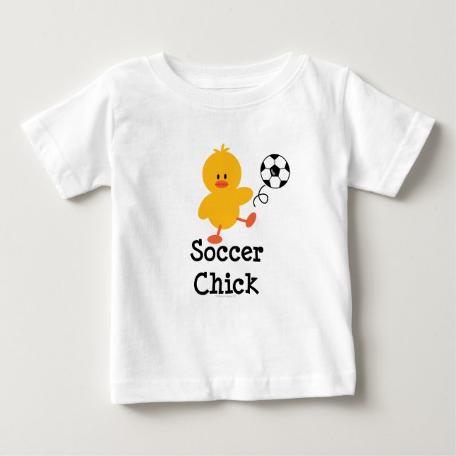 Soccer Chick Baby T-shirt (Front)