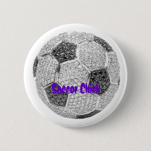 Soccer Chick Button (Front)
