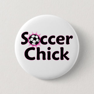 Soccer Chick  Button