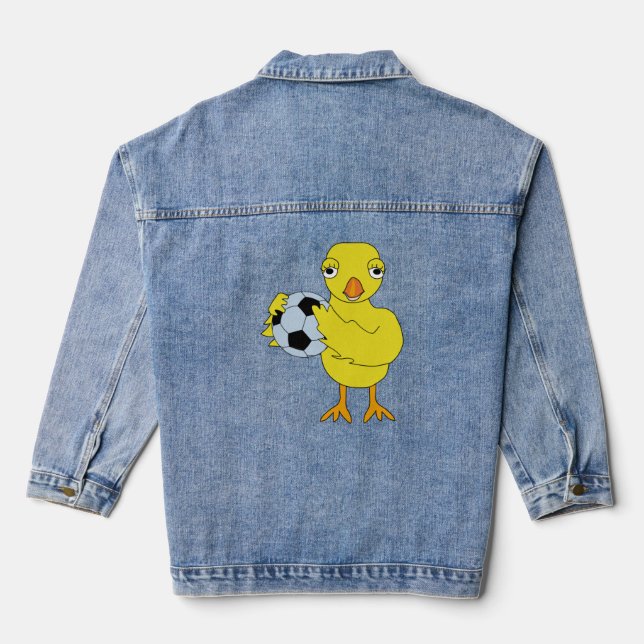 Soccer Chick Denim Jacket (Back)