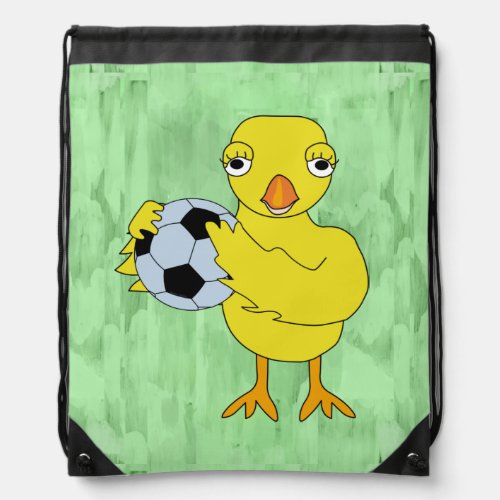 Soccer Chick Drawstring Bag