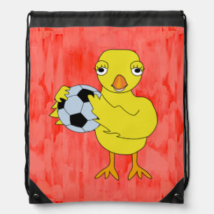 Soccer Chick Drawstring Bag