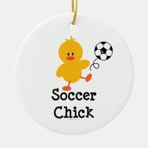 Soccer Chick Ornament