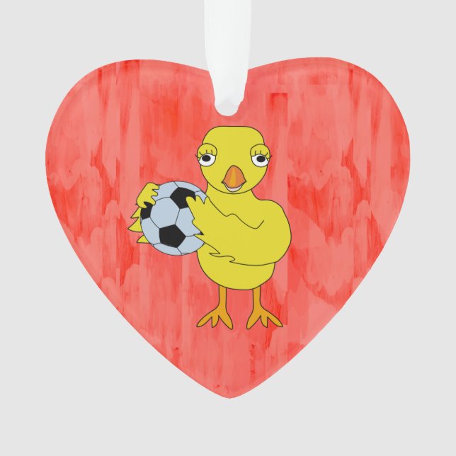 Soccer Chick Ornament (Front)