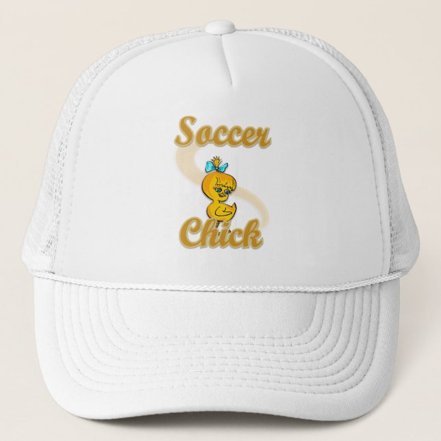 Soccer Chick Trucker Hat (Front)