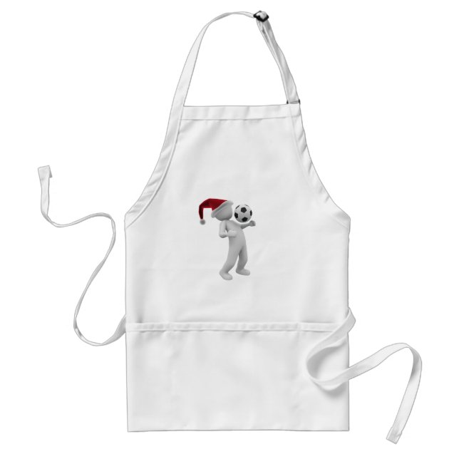 soccer christmas adult apron (Front)