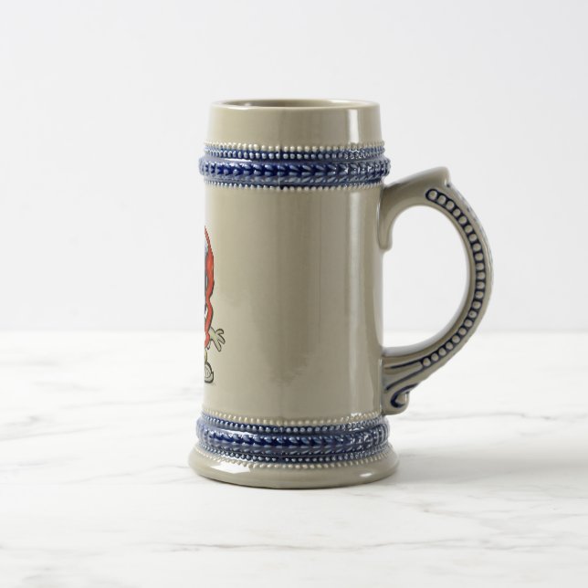 Soccer Christmas Beer Stein (Right)