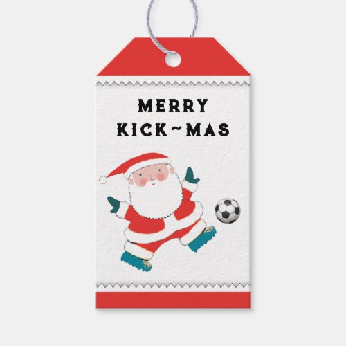 Soccer Christmas Gift Tags