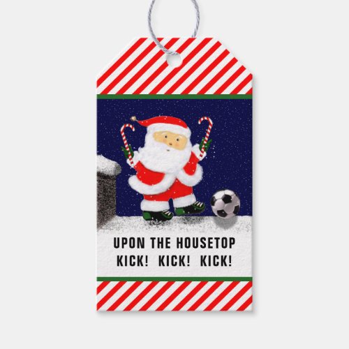 Soccer Christmas Gift Tags
