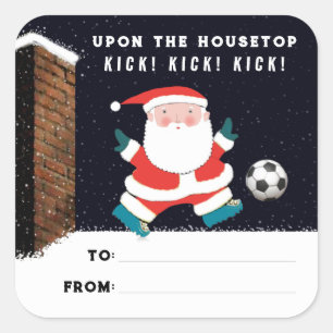 Soccer Christmas Gift Tags