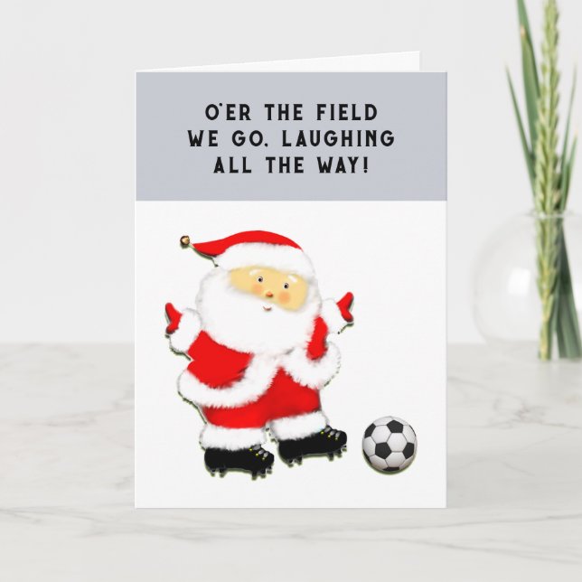 Soccer Christmas Holiday Card (Front)