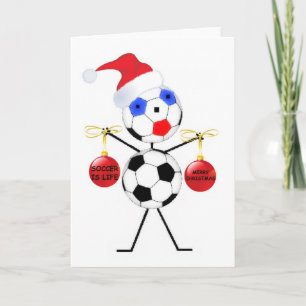 Soccer Christmas Holiday Card