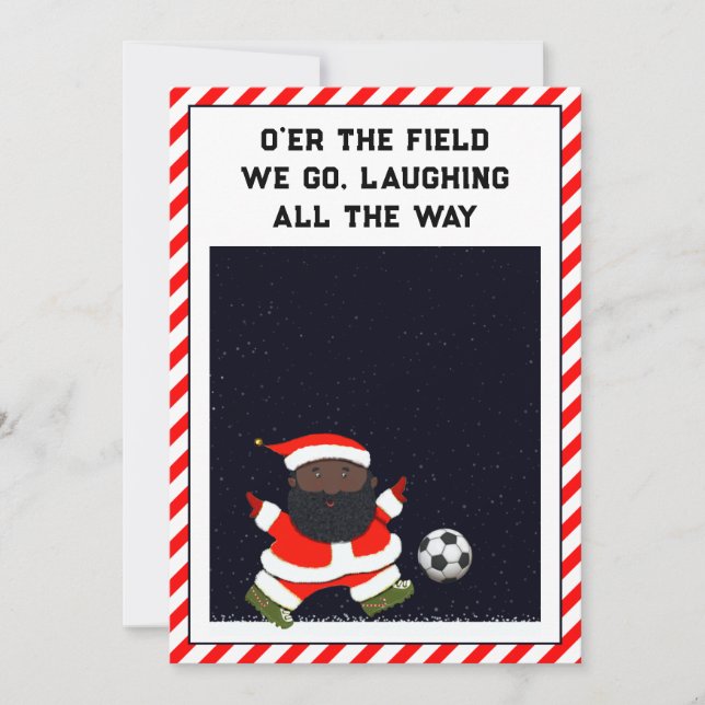 Soccer Christmas Holiday Cards (Front)