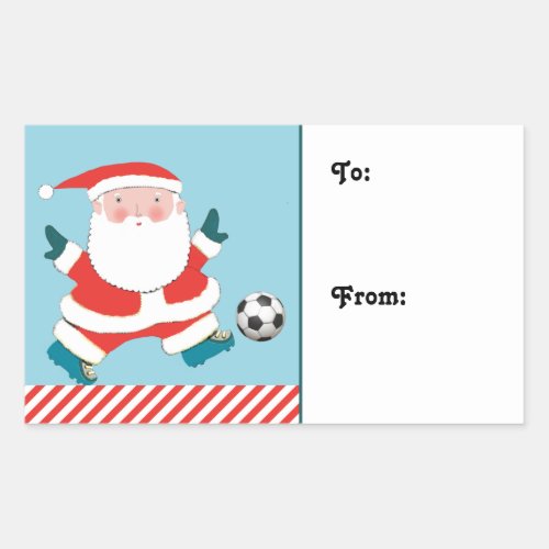 Soccer Christmas Holiday Gift Tags