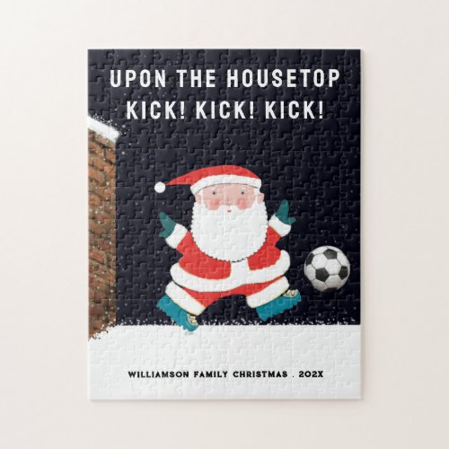 Soccer Christmas Holiday Jigsaw Puzzle