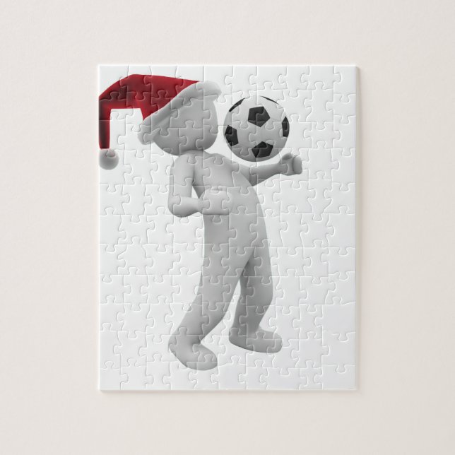 soccer christmas jigsaw puzzle (Vertical)