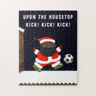 Soccer Christmas Jigsaw Puzzle