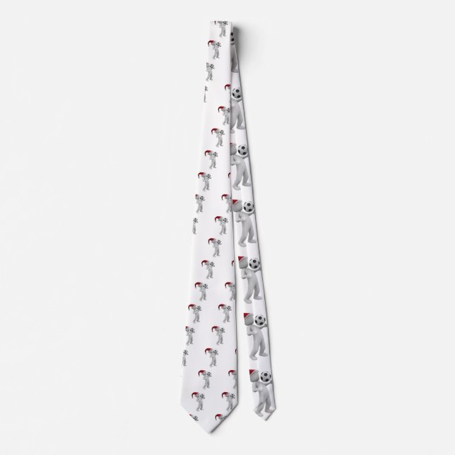 soccer christmas neck tie (Front)