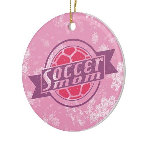 Soccer Christmas Ornament, Soccer Mom Ceramic Ornament