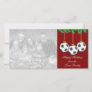 Soccer Christmas Photo Card