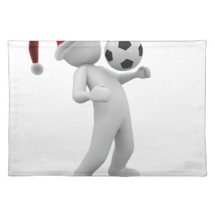 soccer christmas placemat