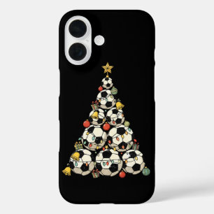 Soccer Christmas Tree iPhone 16 Case