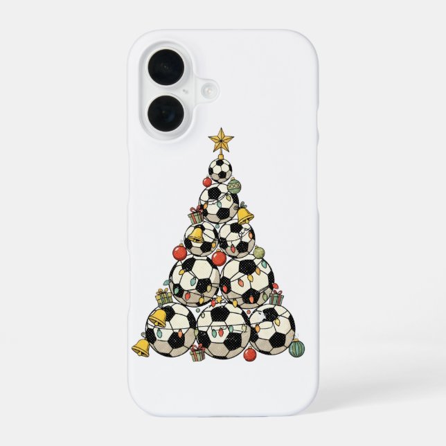 Soccer Christmas Tree Iphone Case (Back)