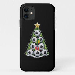 Soccer Christmas Tree Xmas Player Boys iPhone 11 Case
